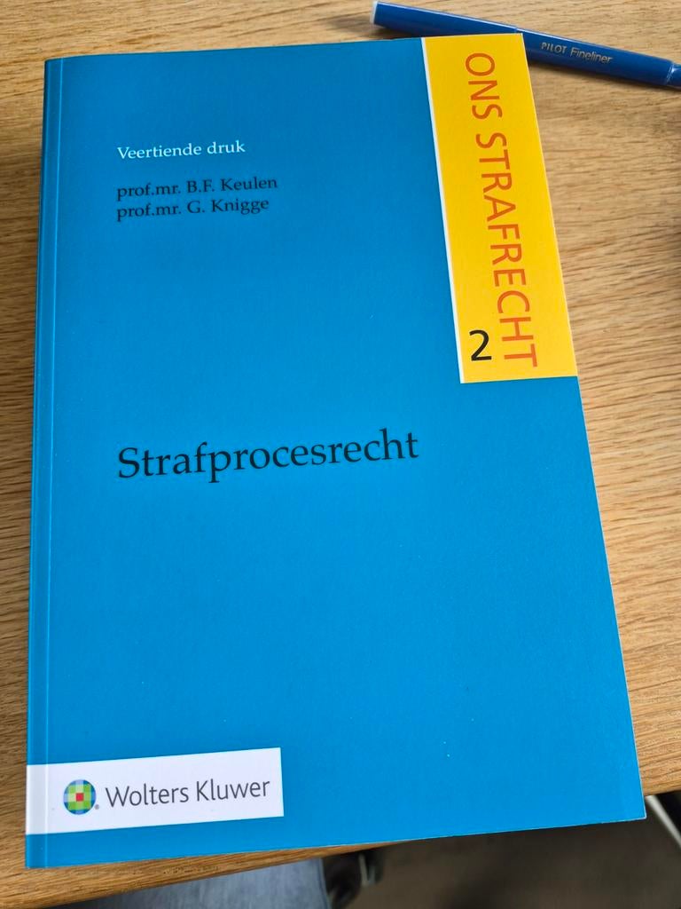 Ons Strafrecht 2: Strafprocesrecht - 14e druk, B.F. Keulen, G. Knigge, Ophalen of Verzenden, Gamma, WO