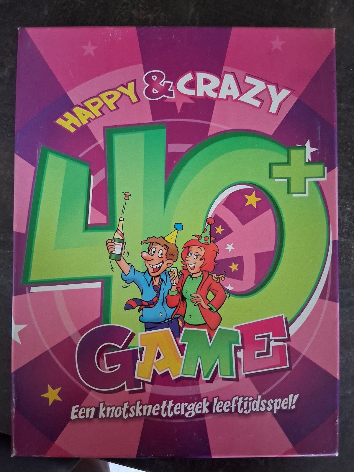 Happy & Crazy 40+ Game - Leeftijdsspel, Drie of vier spelers, Ophalen of Verzenden, Gebruikt, Onbekend