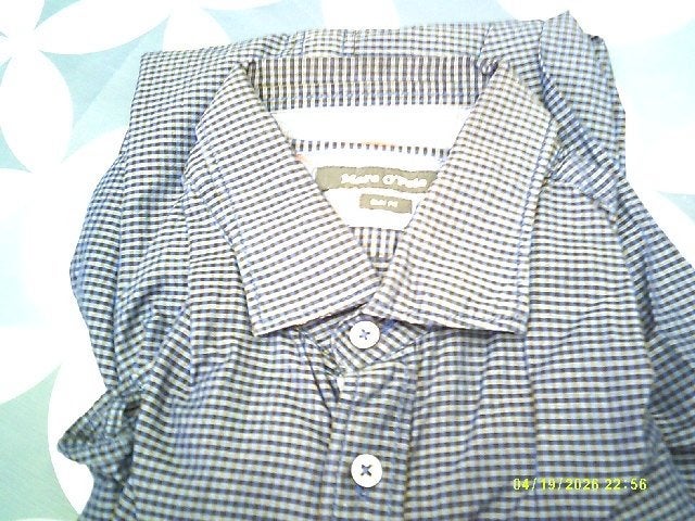 Marco Polo Herenhemd Lange Mouwen XL Blauw, Blauw, Ophalen of Verzenden, Marco Polo, Gedragen