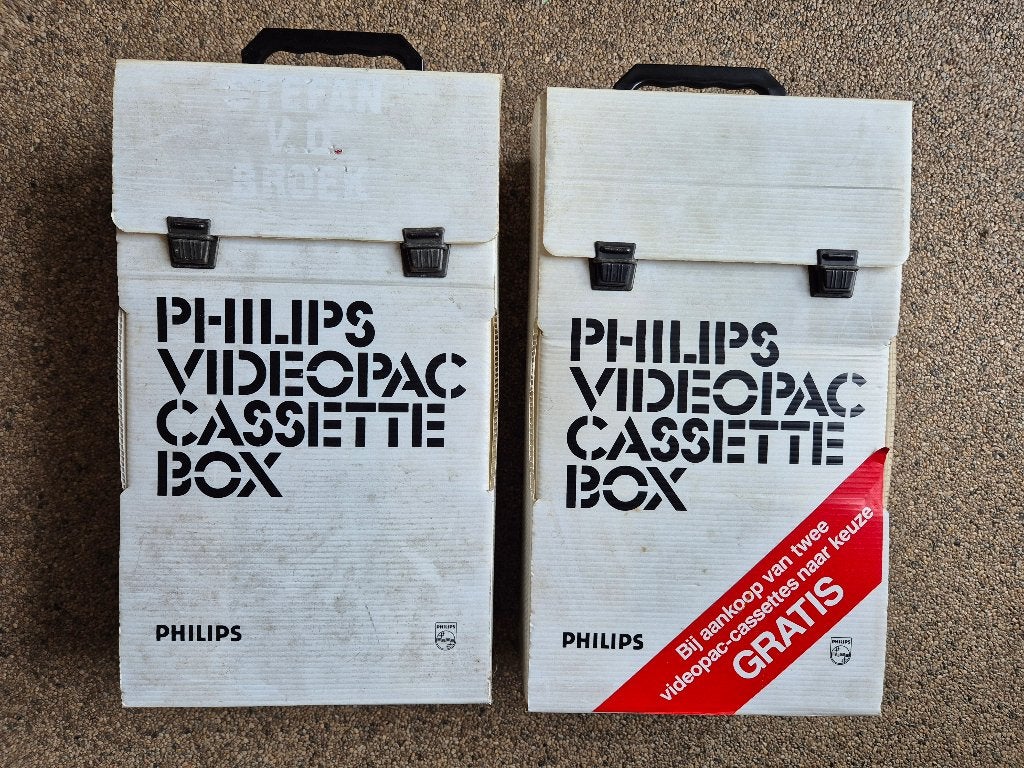 PHILIPS VIDEOPAC cassette box, Gebruikt, 1 speler, Ophalen of Verzenden, Vanaf 3 jaar