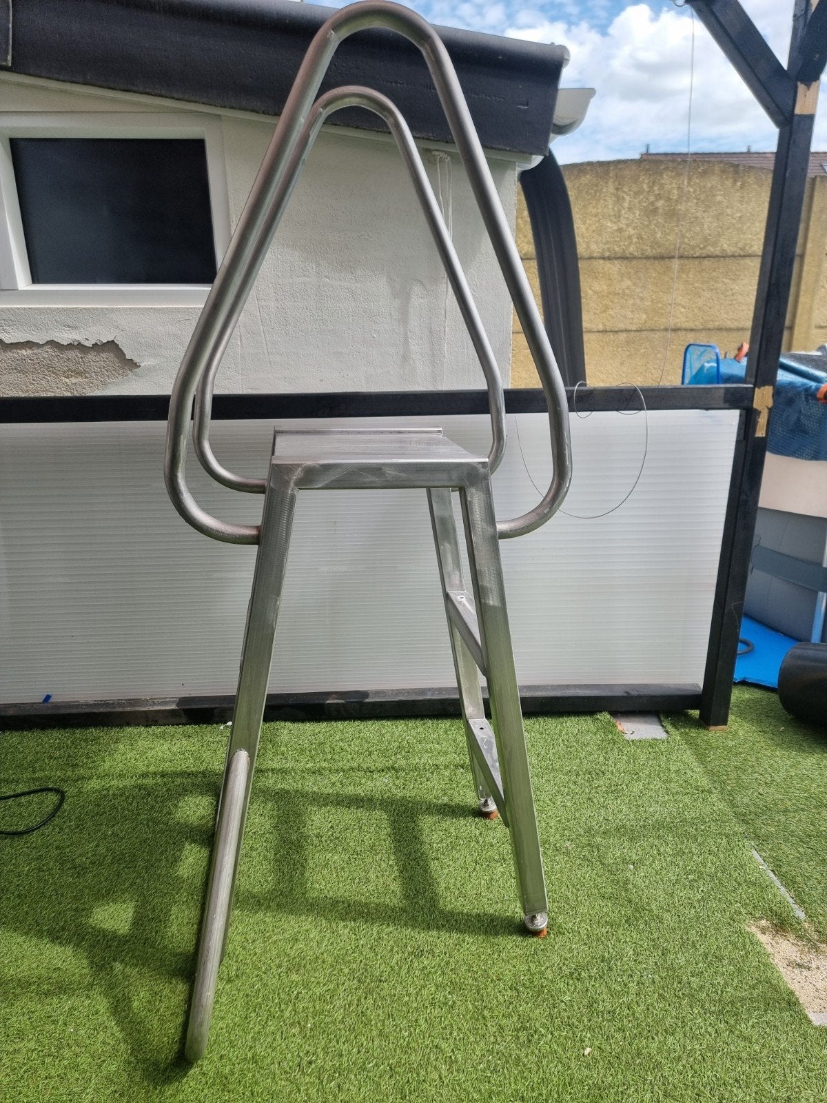 RVS Zwembadtrap, Ophalen, Gebruikt, Ladder