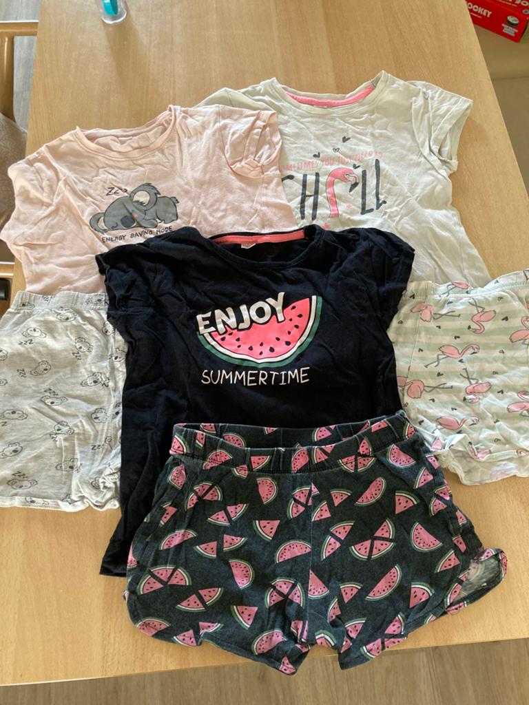 Pyjama’s 3 stuks, maat 134/140, zeeman, Ophalen of Verzenden, Zo goed als nieuw, Meisje, Nacht- of Onderkleding