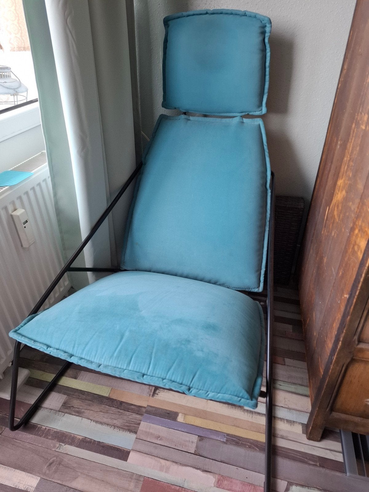 Ikea stoel retro blauw, Ophalen