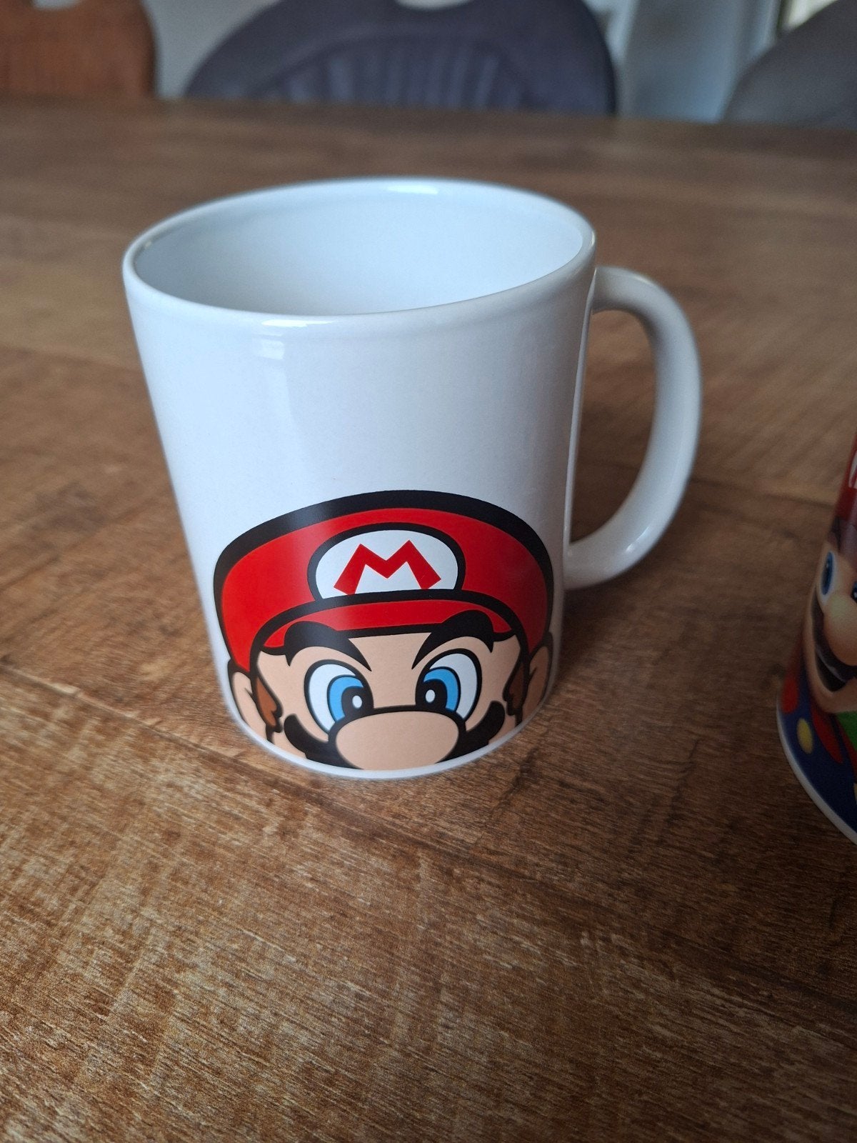 Super Mario Mok - Nintendo - Wit met Mario afbeelding, Ophalen of Verzenden, Zo goed als nieuw, Modern, Wit