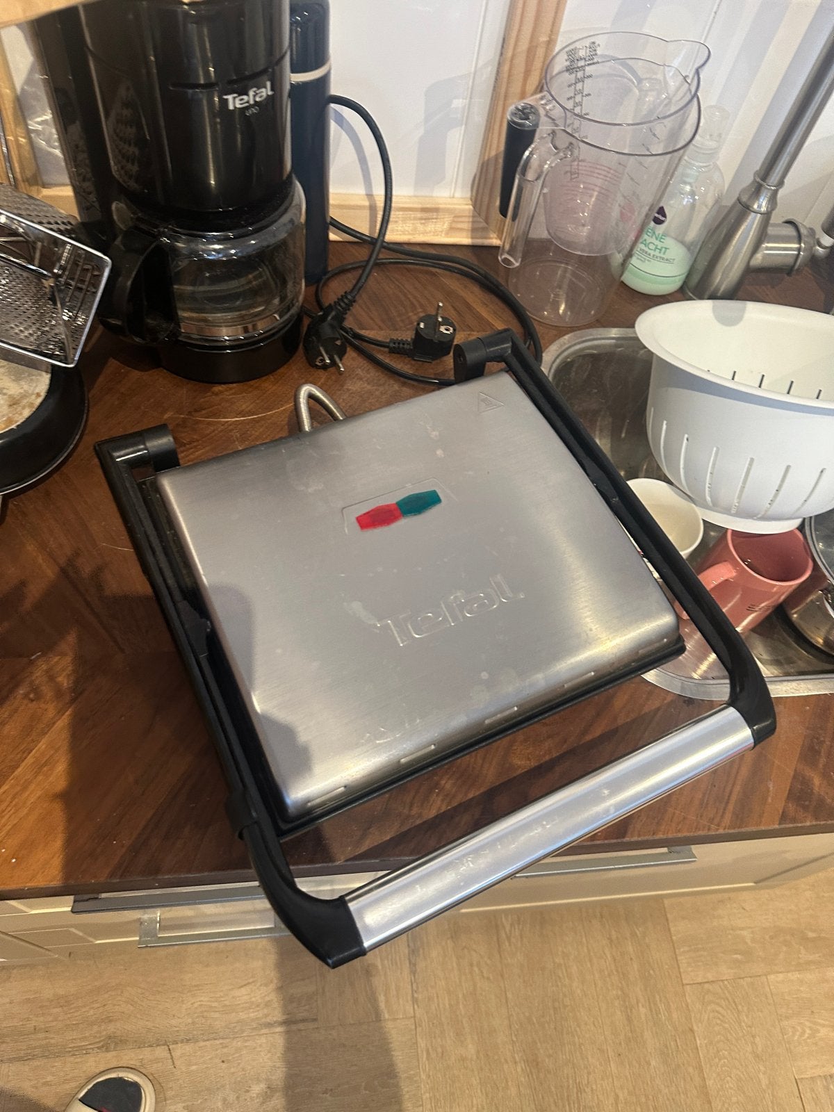 Tefal Grill & Tosti-ijzer - Perfect voor Halloumi, Ophalen of Verzenden, Zo goed als nieuw