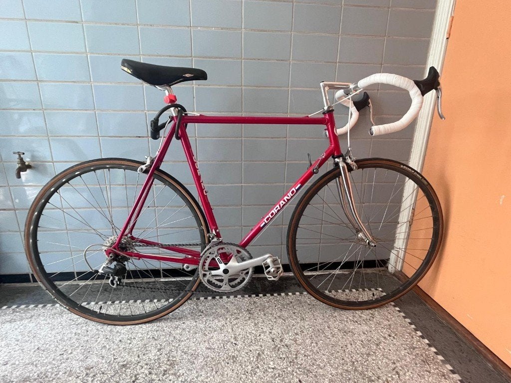 racefiets - vintage - corano - rood, Velgrem, Aluminium, Zo goed als nieuw, 15 tot 20 versnellingen