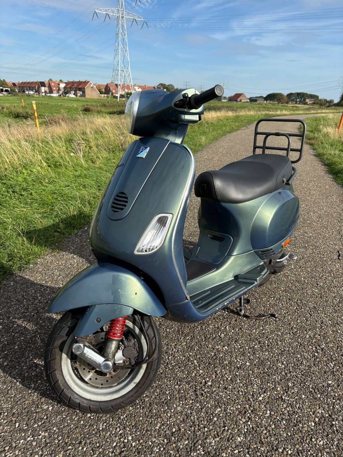 Vespa LX 45km/u - uniek Groen, Fietsen en Brommers, Ophalen, Gebruikt, Maximaal 45 km/u, 70 cc