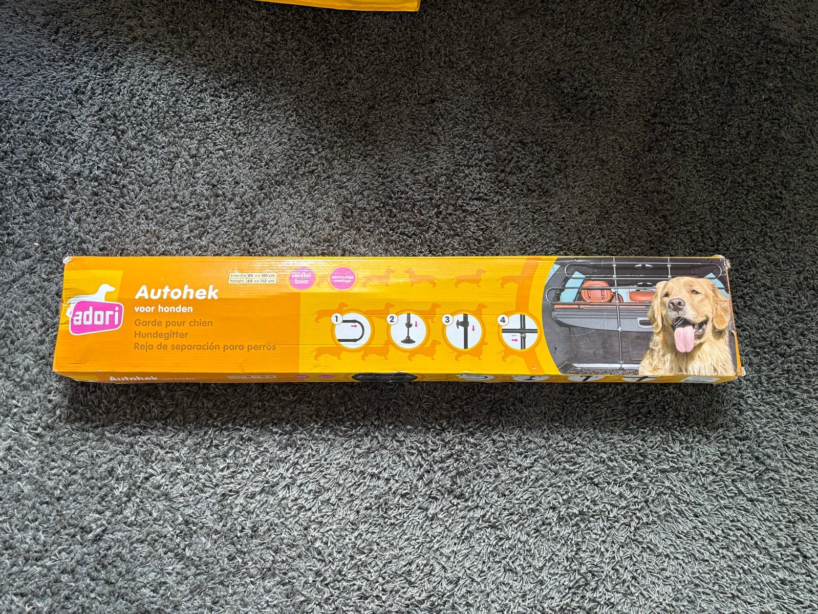 Adori hondenrek / bagagerek voor in auto. In originele doos, Dieren en Toebehoren, Honden-accessoires, Adori, Ophalen of Verzenden