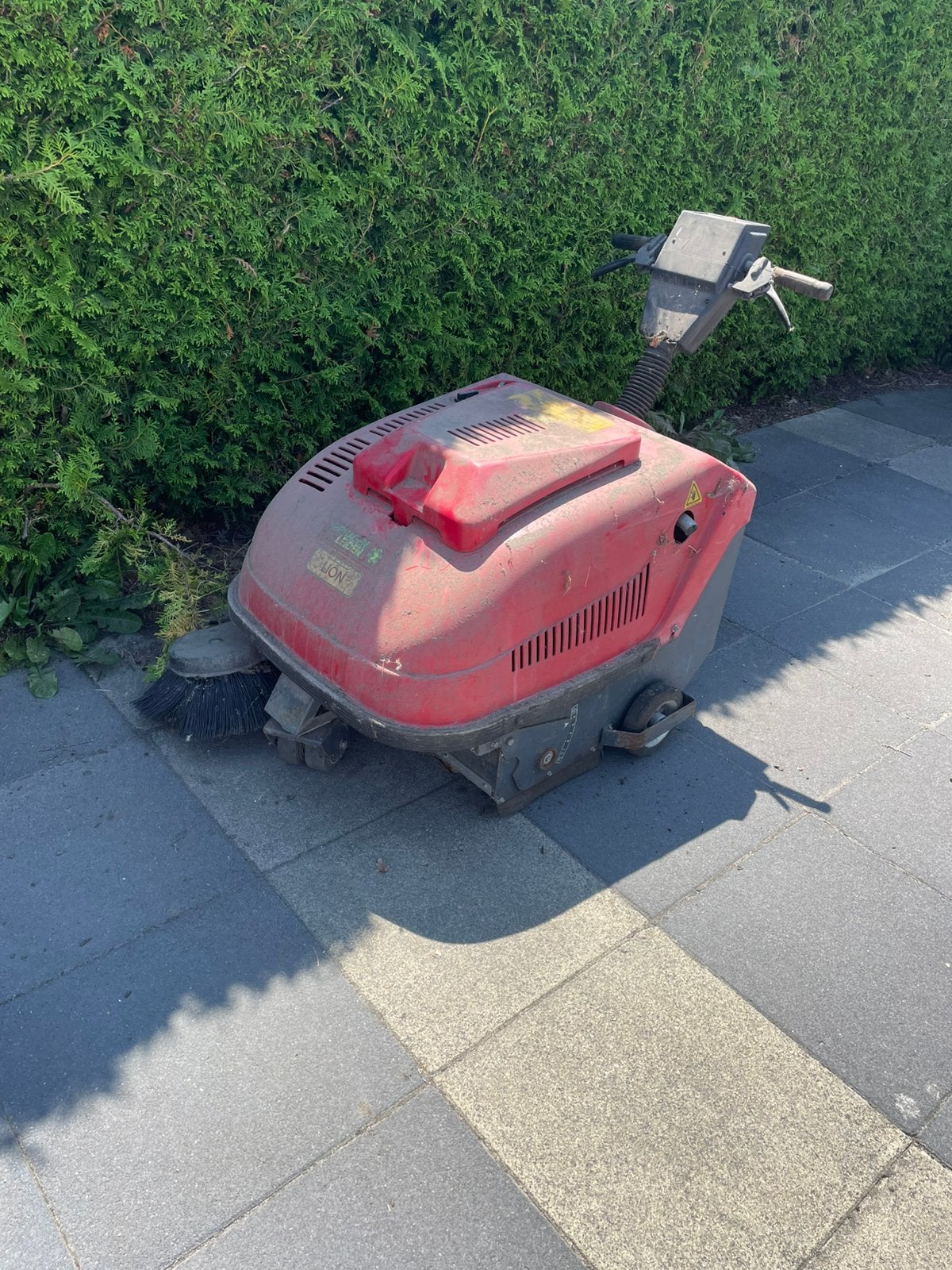 Honda veegmachine, Ophalen, Gebruikt