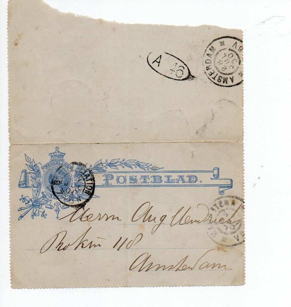 NEDERLAND. Postblad. nr. 5 (Cat. Geuzendam), Postzegels en Munten, Verzenden, Envelop
