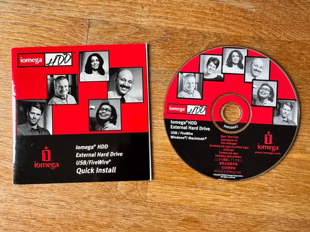 Vintage Iomega HDD Software Installatie CD. MacOS, Ophalen of Verzenden, Zo goed als nieuw, MacOS