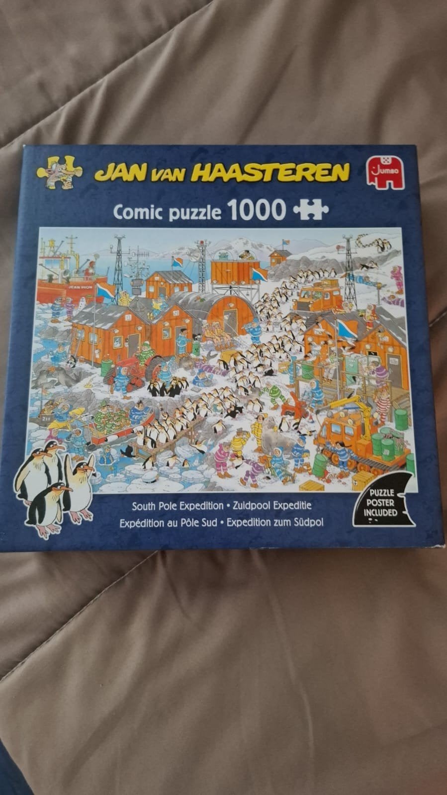 Jan van Haasteren puzzel - Zuidpool expeditie, Ophalen of Verzenden, 500 t/m 1500 stukjes, Zo goed als nieuw