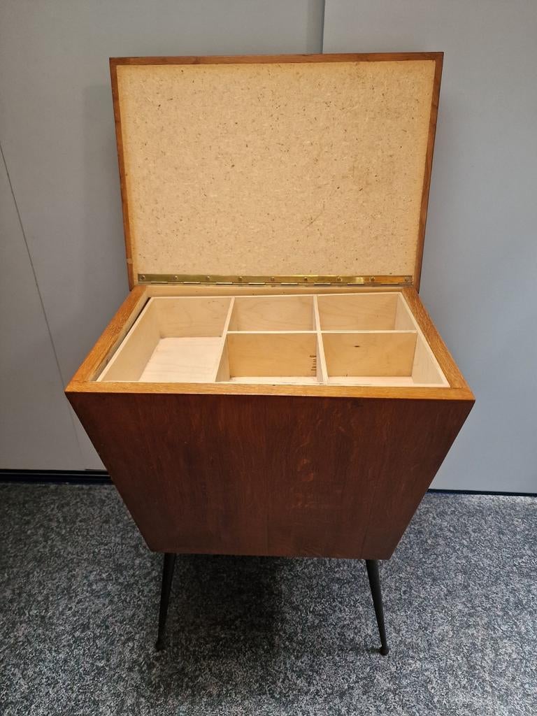 Vintage houten naai kastje kistje naaikist, Ophalen, Haken, Overige typen