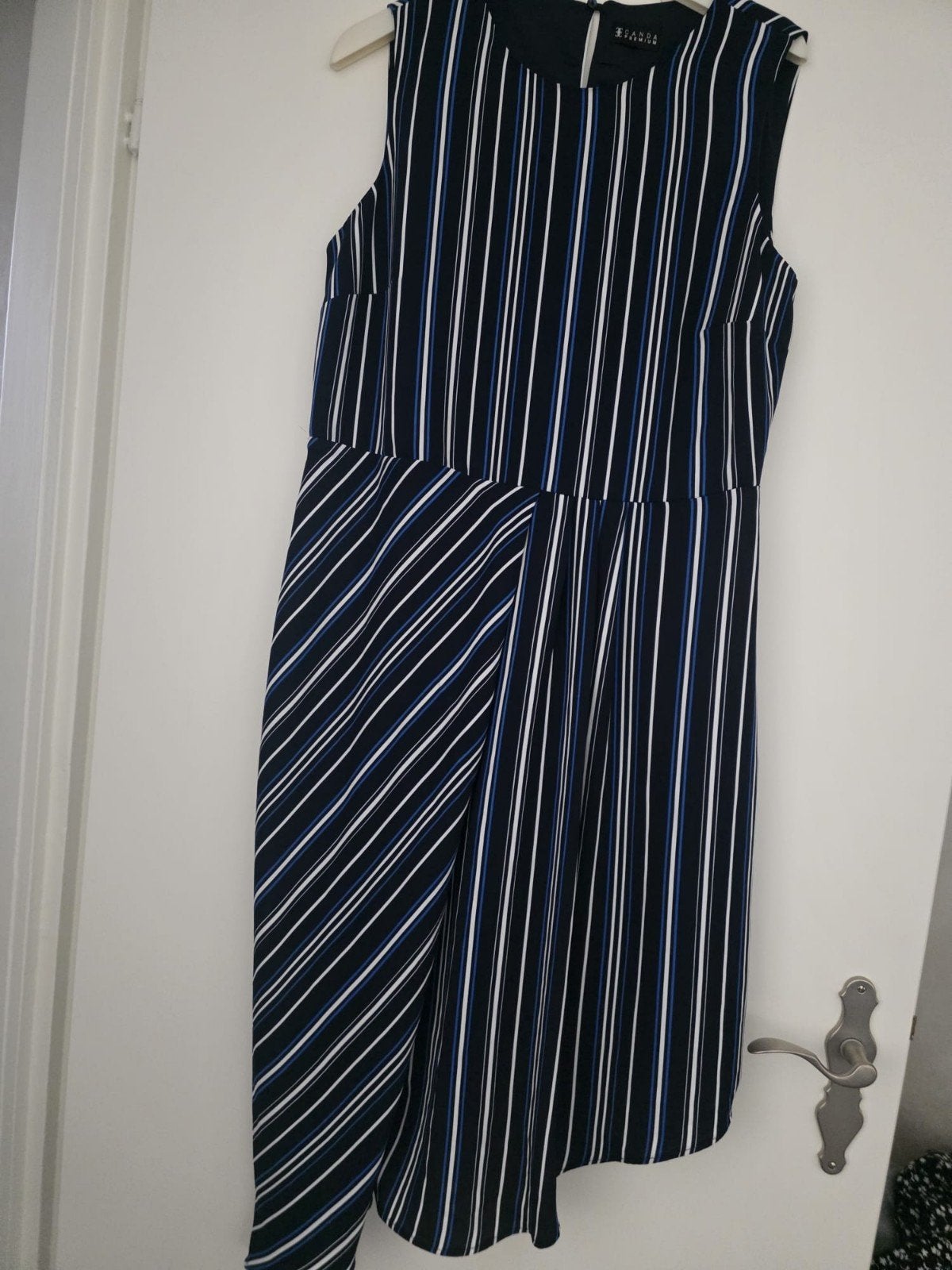 Canda Premium gestreepte jurk - Maat L, Blauw, Nieuw, Ophalen of Verzenden, Knielengte