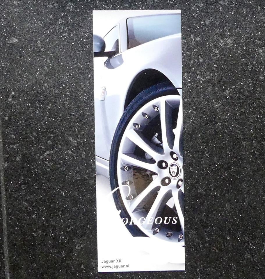 Jaguar XK auto boekenlegger, Verzamelen, Boekenleggers, Zo goed als nieuw, Reclame, Ophalen of Verzenden