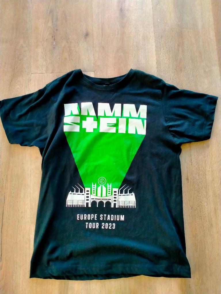 Rammstein Europe Stadium Tour 2023 shirt t-shirt band muziek, Verzenden, Zo goed als nieuw, Kleding