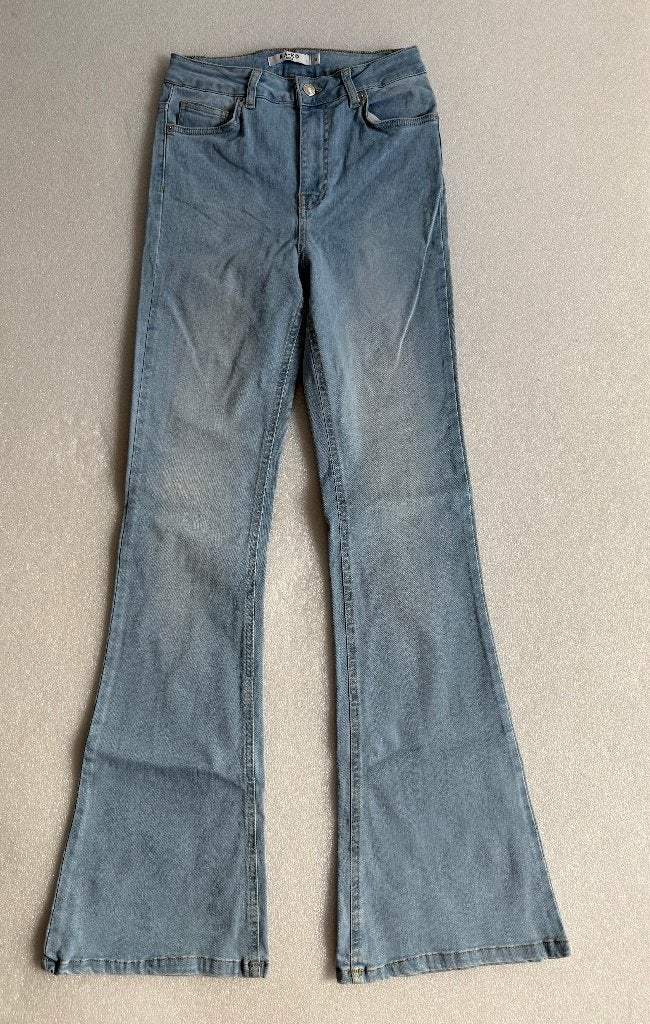 blauwe NA-KD High `waist Skinny jeans maat 36, NA-KD, Blauw, Ophalen of Verzenden, Zo goed als nieuw