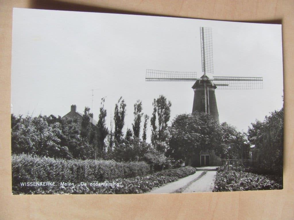 Wissenkerke, molen 'de onderneming', Ophalen of Verzenden, 1940 tot 1960, Zeeland