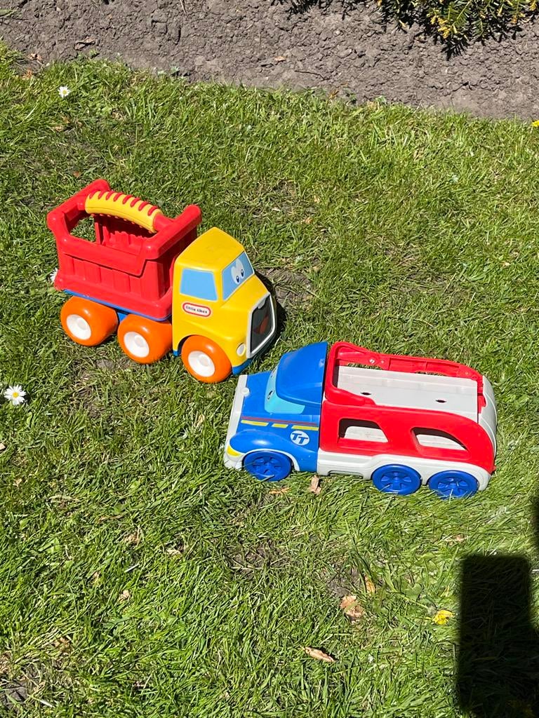 Little Tikes Speelgoed: Kiepwagen en Auto, Ophalen, Gebruikt