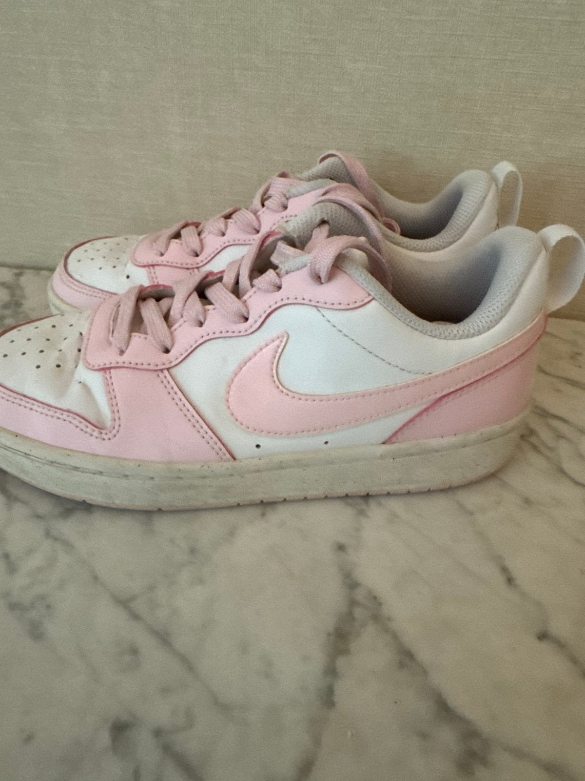 Roze Nike Court Borough Low 2 sneakers maat 36, Ophalen, Gebruikt, Meisje, Schoenen