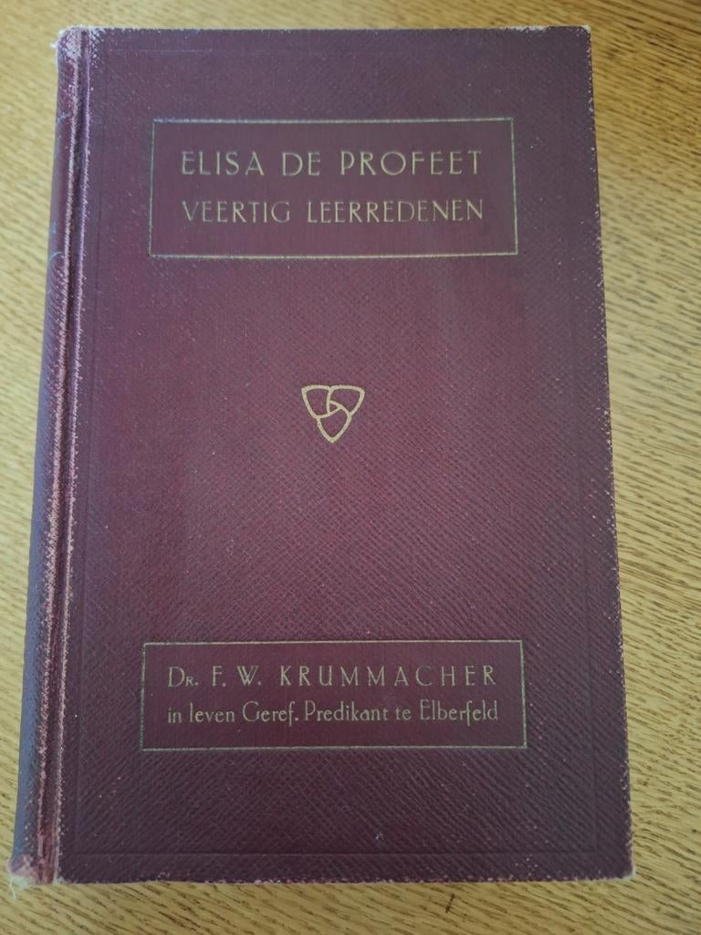 Elisa de Profeet: Veertig Leerredenen - Dr. F.W. Krummacher, Ophalen of Verzenden, Gelezen, Dr. F.W. Krummacher, Christendom | Protestants