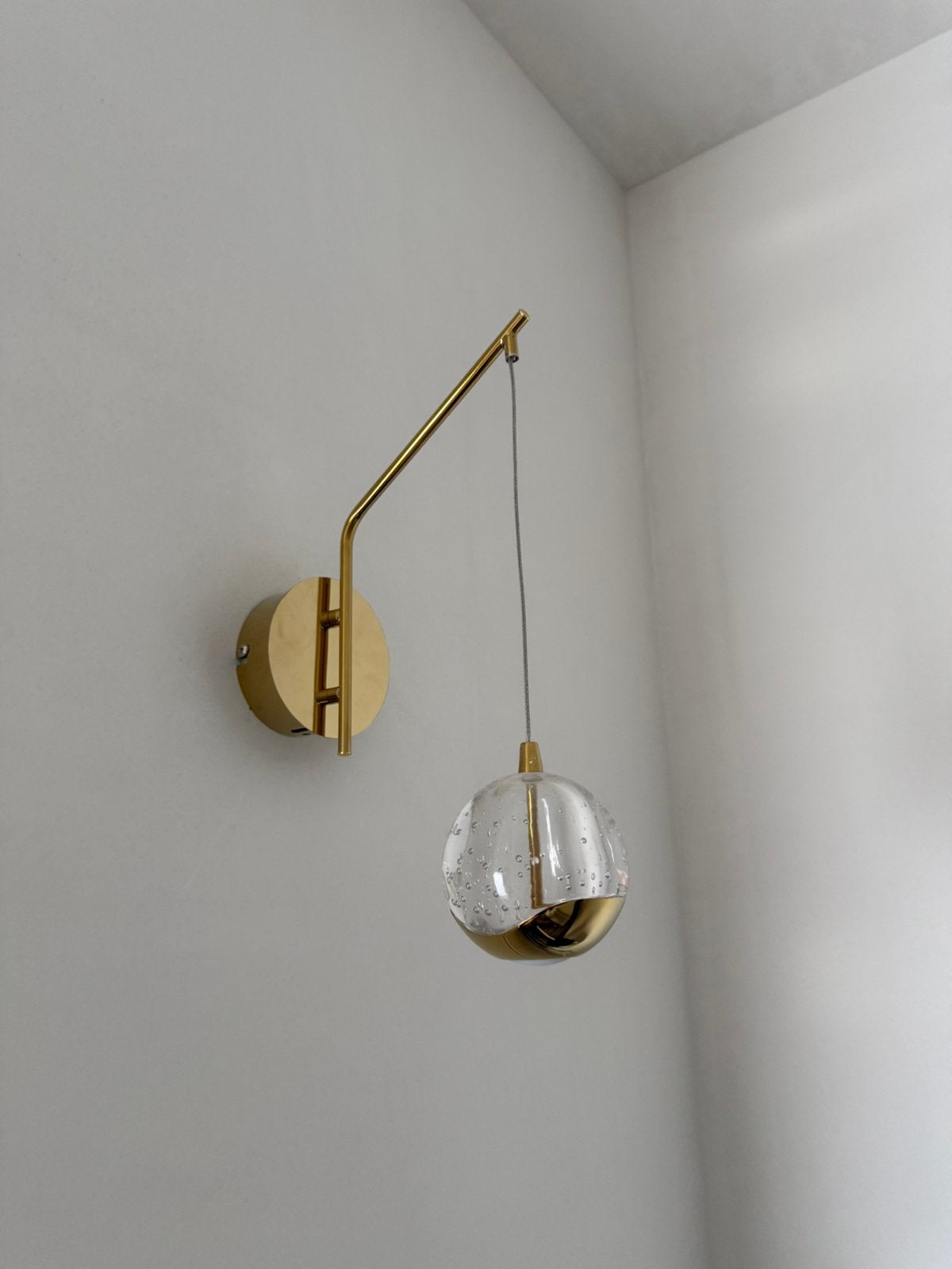 Nieuwe Lucande Hayley LED wandlamp (Goudkleurig), Ophalen of Verzenden, Nieuw