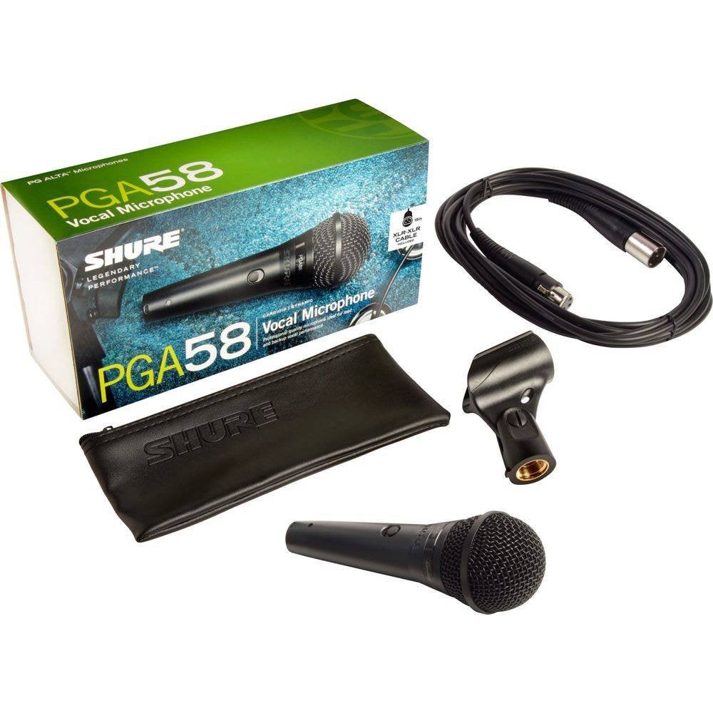 Shure PGA58 microfoon + XLR kabel NIEUW, Muziek en Instrumenten, Microfoons, Ophalen of Verzenden, Nieuw, Zangmicrofoon