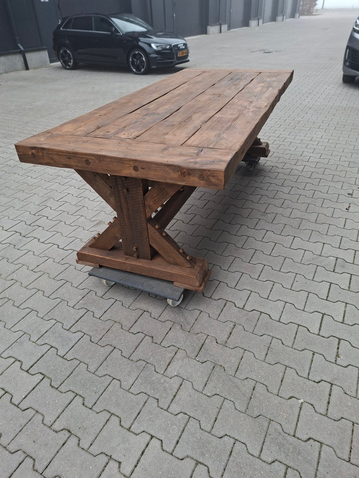 Tuintafel, kloostertafel, Ophalen of Verzenden, Rechthoekig, Hout