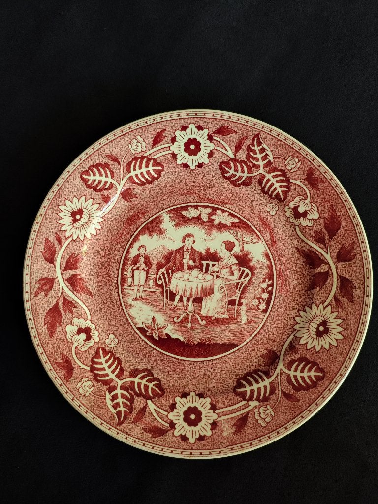 Vintage bord 'Tea Drinker', Antiek en Kunst, Antiek | Servies los, Ophalen of Verzenden