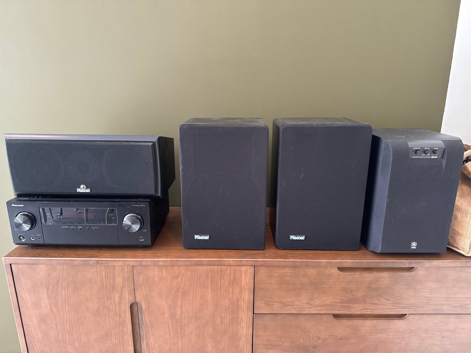 Magnat Surround Set met Yamaha Subwoofer, Ophalen, Gebruikt, Magnat, Surroundset