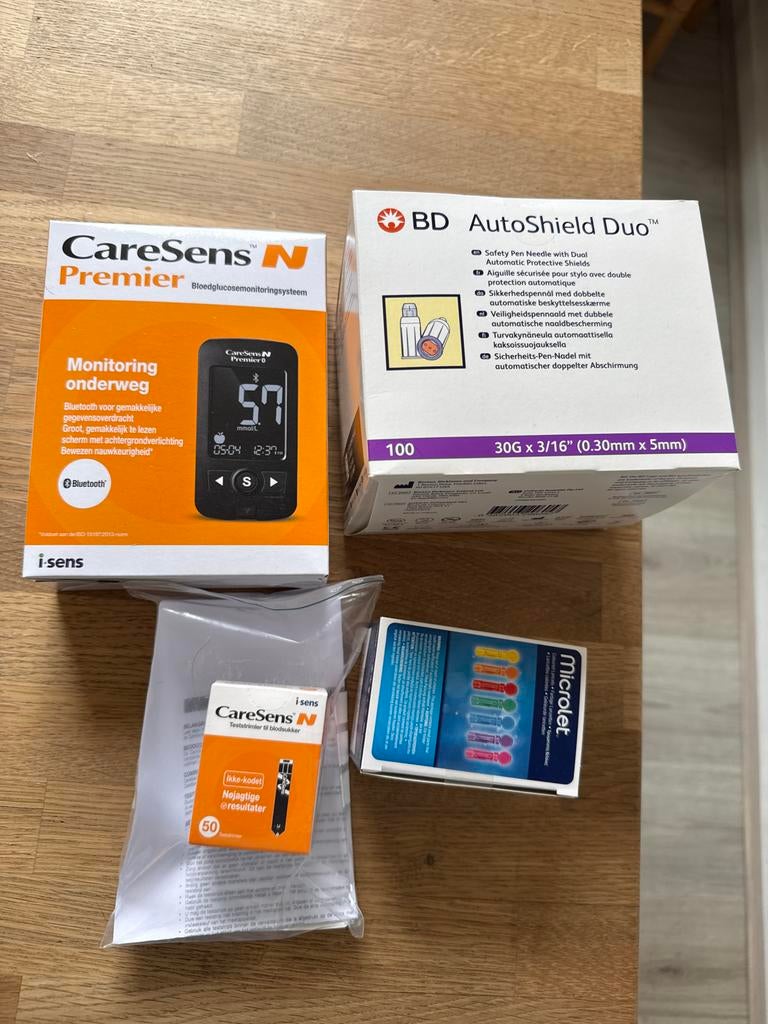 Bloedglucosemonitoringsysteem met naalden en strips, Ophalen, Nieuw, Overige typen