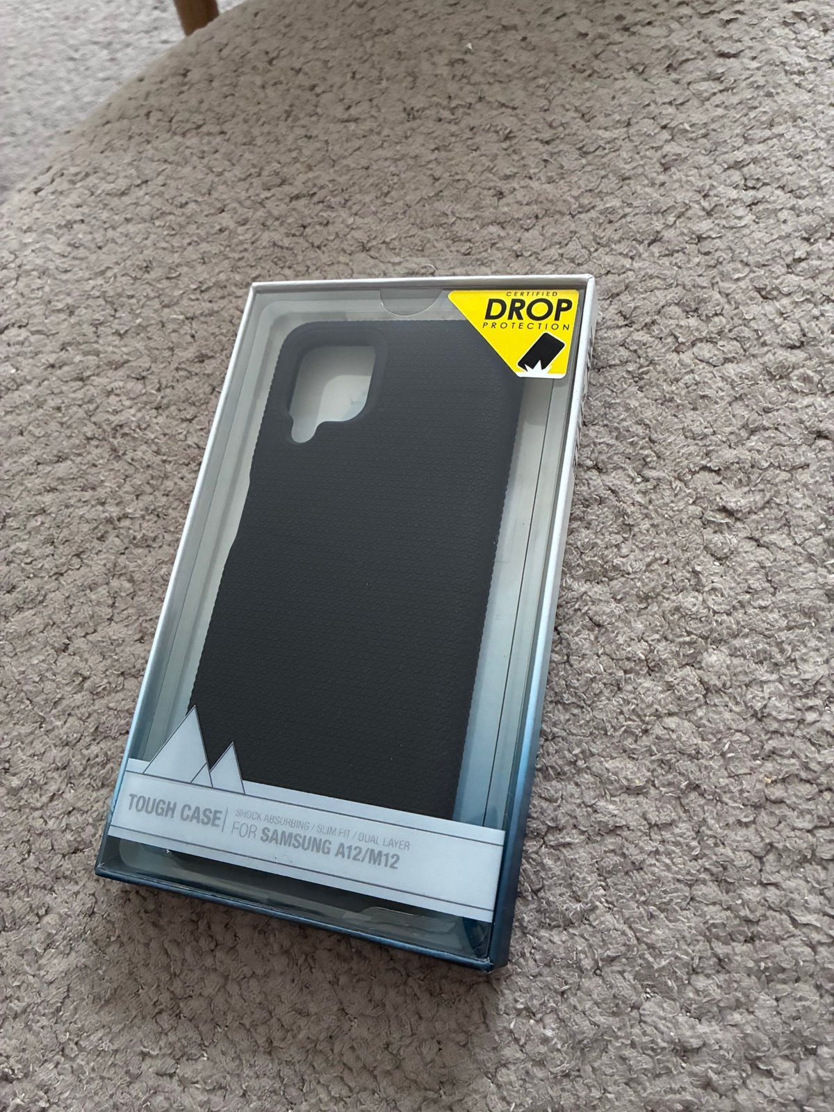 Nieuw hoesje voor Samsung A12/M12 - Zwart, Schokbestendig, Kunststof, Zwart, Overige merken, Nieuw