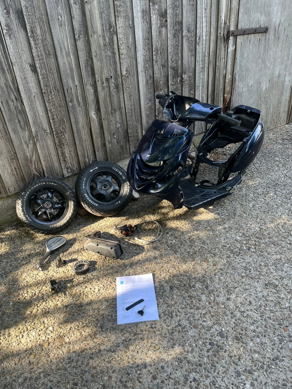 Piaggio Zip 2000 frame met duitse papieren., Ophalen, Maximaal 45 km/u, Zip, Zo goed als nieuw