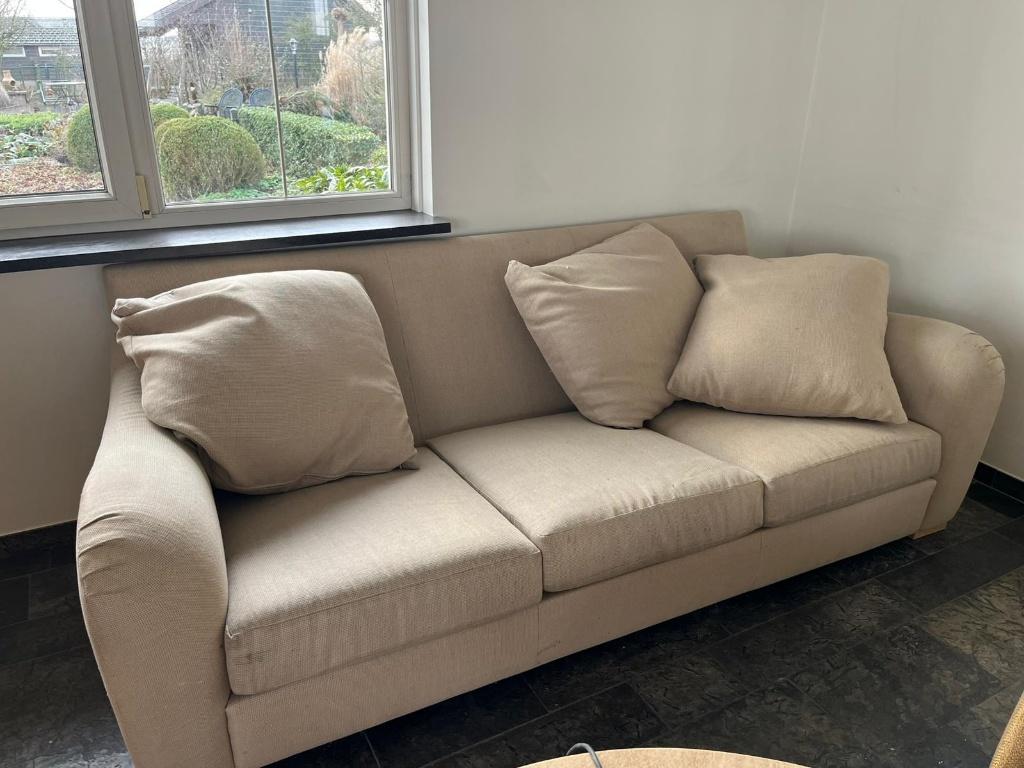 Bankstel met 2 losse stoelen, Ophalen, Gebruikt, Stof