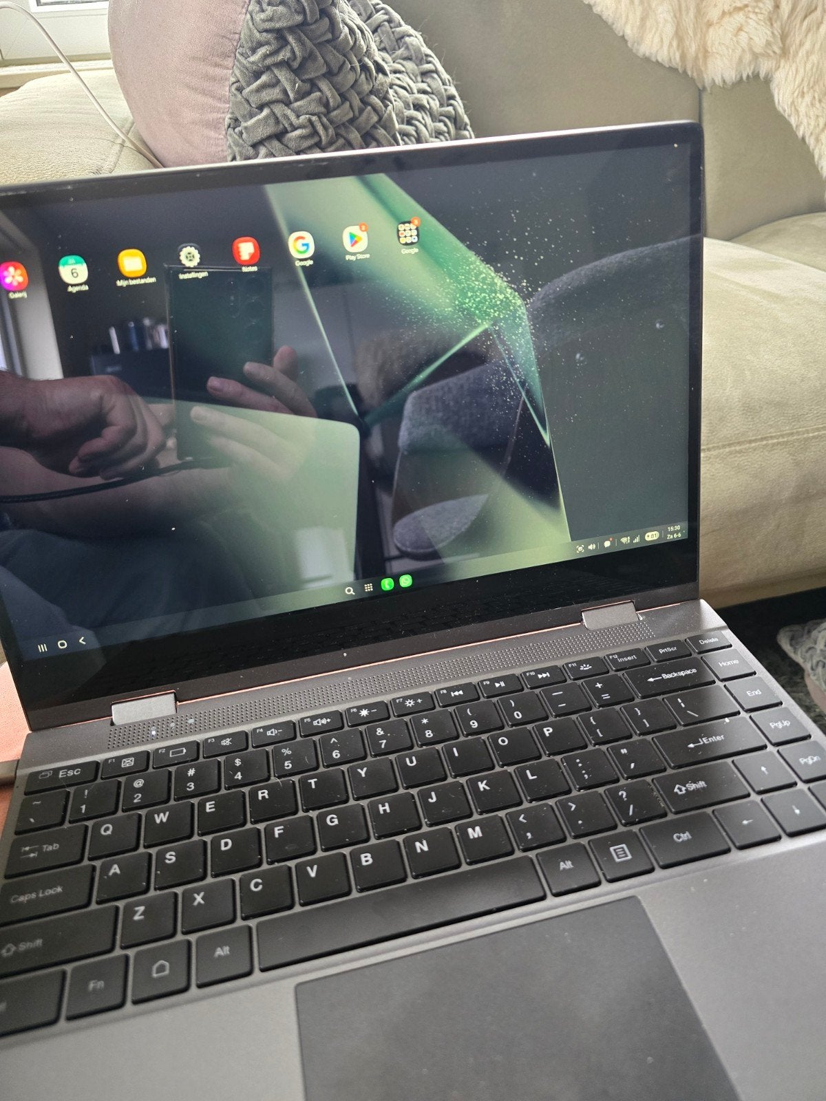 Dopesplay DR148 Lapdock 14,1" Touchscreen - Samsung DeX/Stea, Computers en Software, Windows Laptops, Ophalen, Gebruikt, 2 tot 3 Ghz