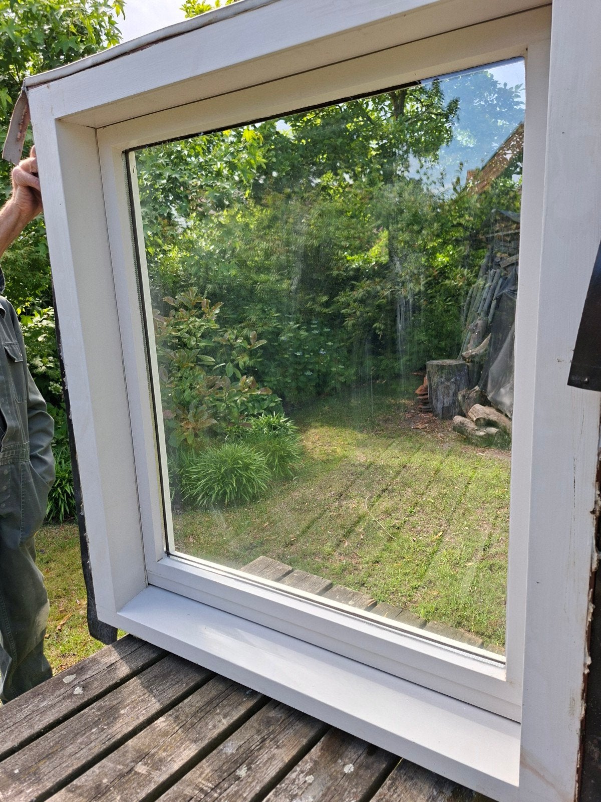 Raamkozijn Merbau, Ophalen, Gebruikt, Gevelraam of Ruit, Dubbelglas