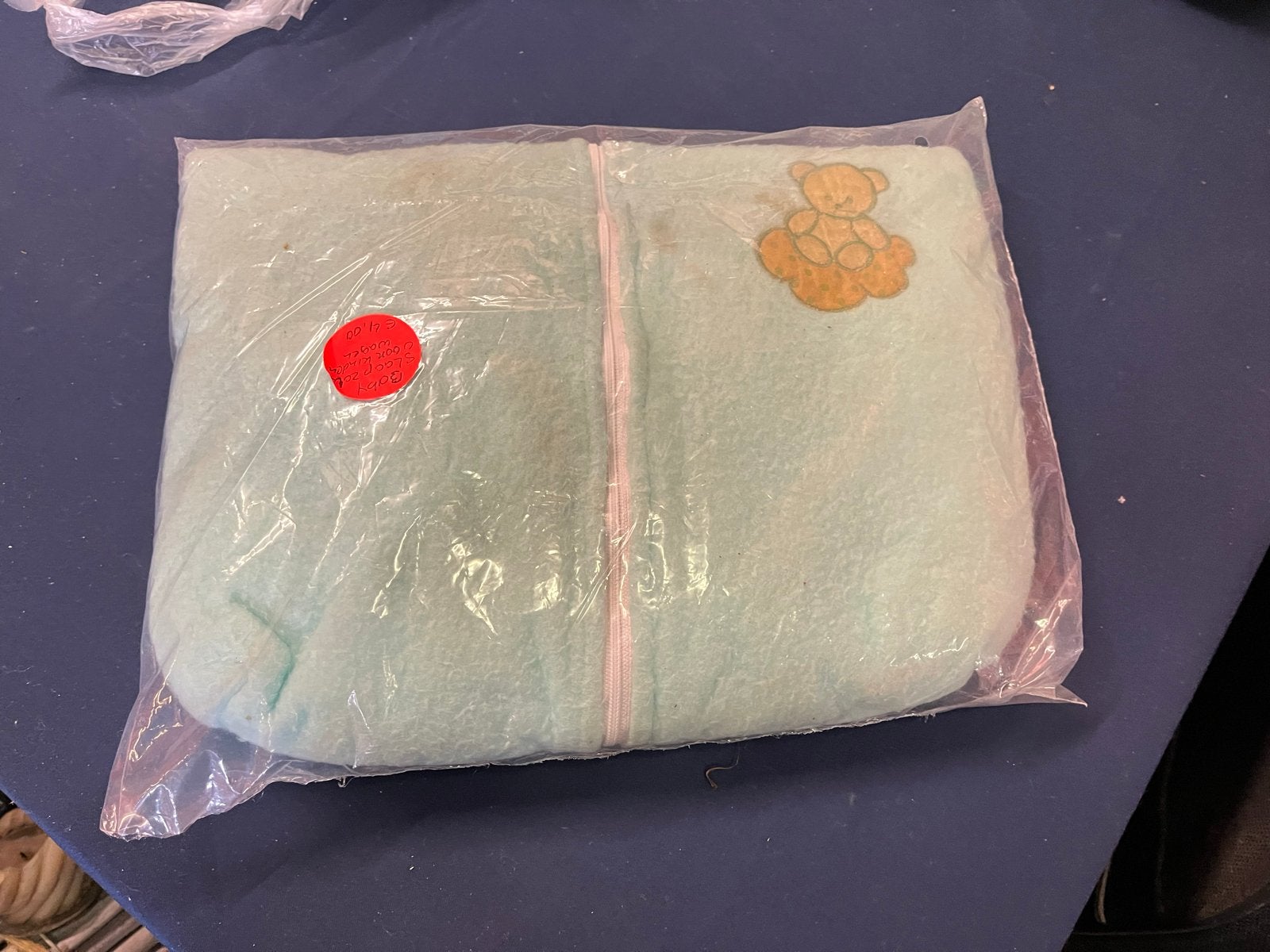 Baby slaapzak met teddybeer - Zo goed als nieuw, Ophalen of Verzenden, Zo goed als nieuw, Blauw, Slaapzak