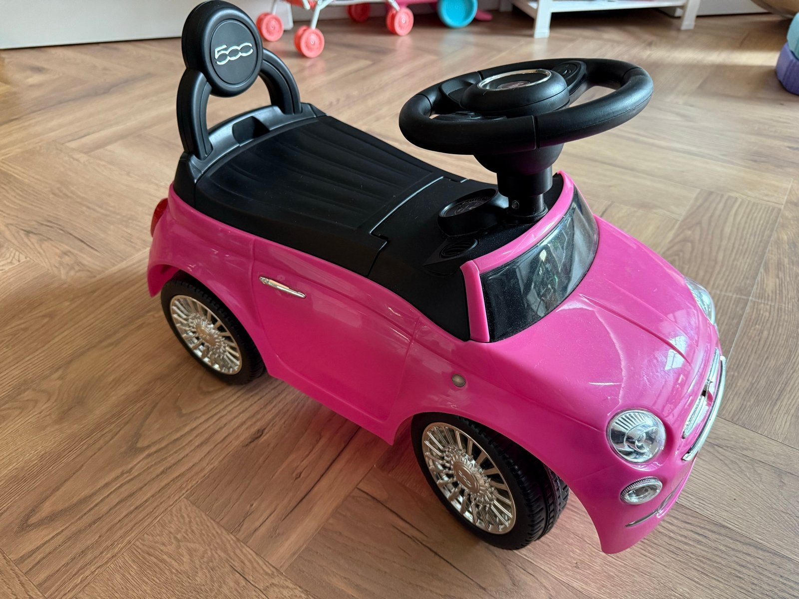 Roze Fiat 500 Loopauto voor Kinderen, Ophalen, Gebruikt