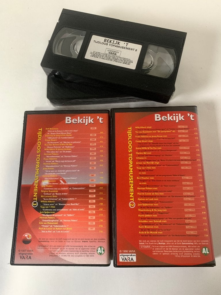 Bekijk 't - Tijdloos Topamusement VHS Banden Vara 1996, Alle leeftijden, Ophalen of Verzenden, Zo goed als nieuw