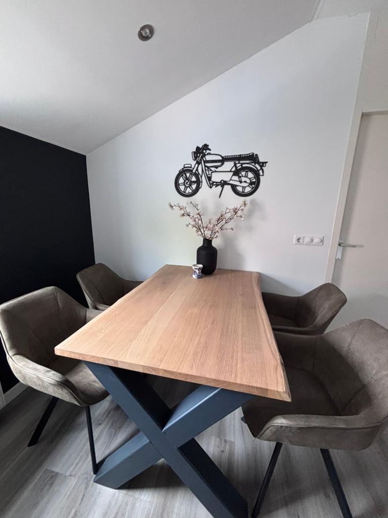 4 moderne eetkamerstoelen, Huis en Inrichting, Complete inboedels, Ophalen