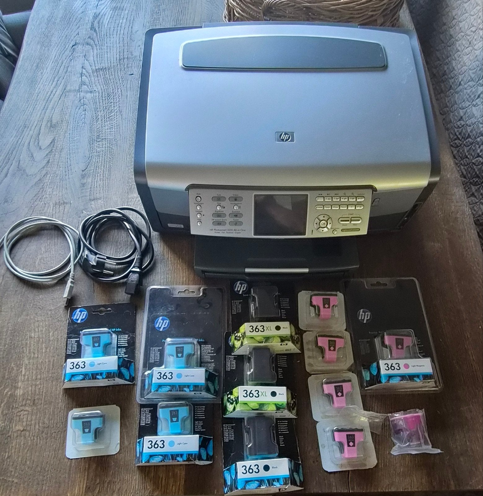 HP Photosmart 3310 All-in-One Printer met 13 inktcartridges, Computers en Software, Gebruikt, Inkjetprinter, All-in-one, Ophalen of Verzenden