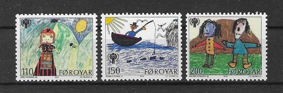 Denemarken (Faeröer) Michel 45-47 postfris, Ophalen of Verzenden, Denemarken, Postfris