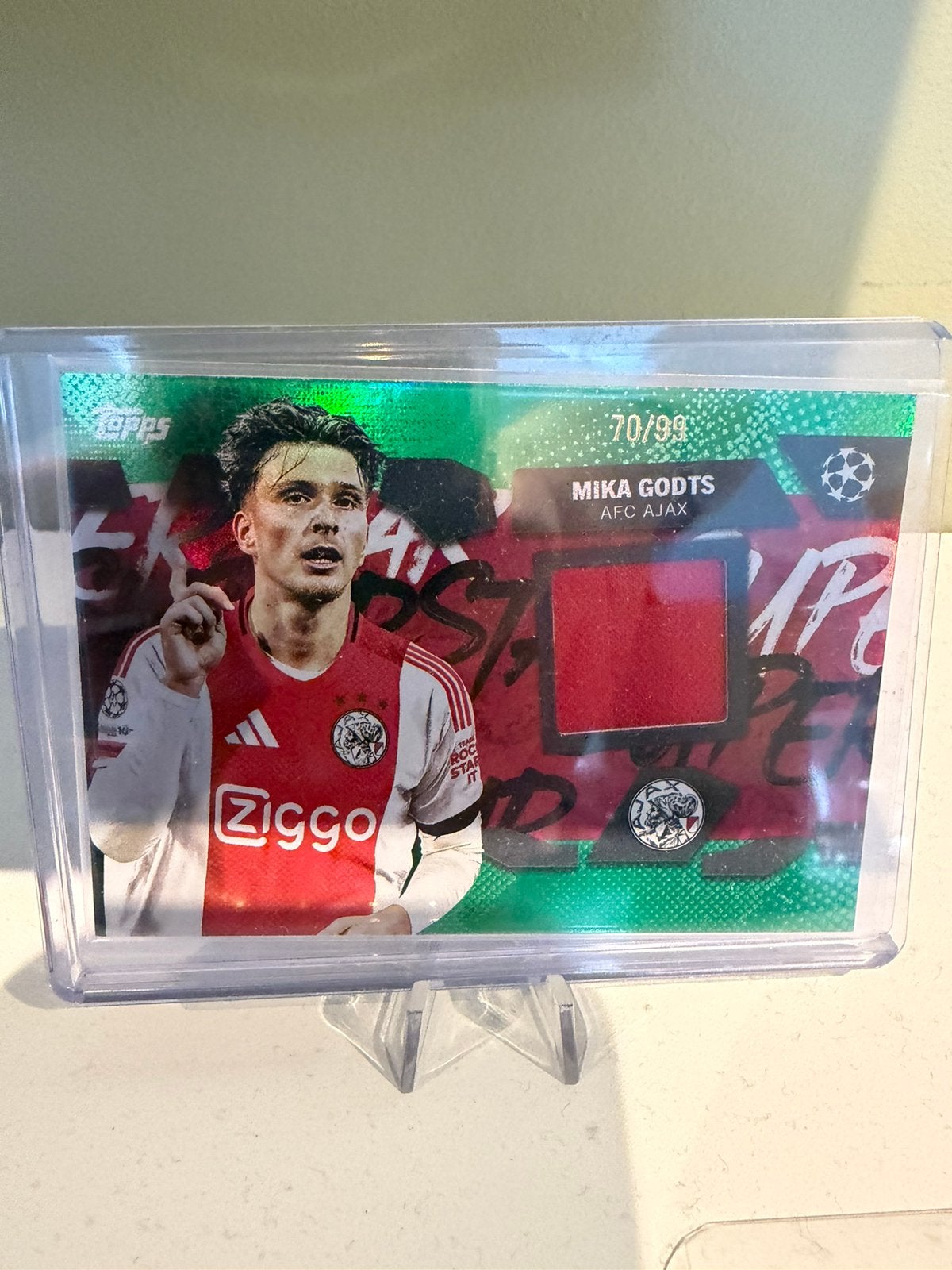 Mika Godts matchworn patch Ajax /99, Ophalen of Verzenden, Nieuw, Plaatje