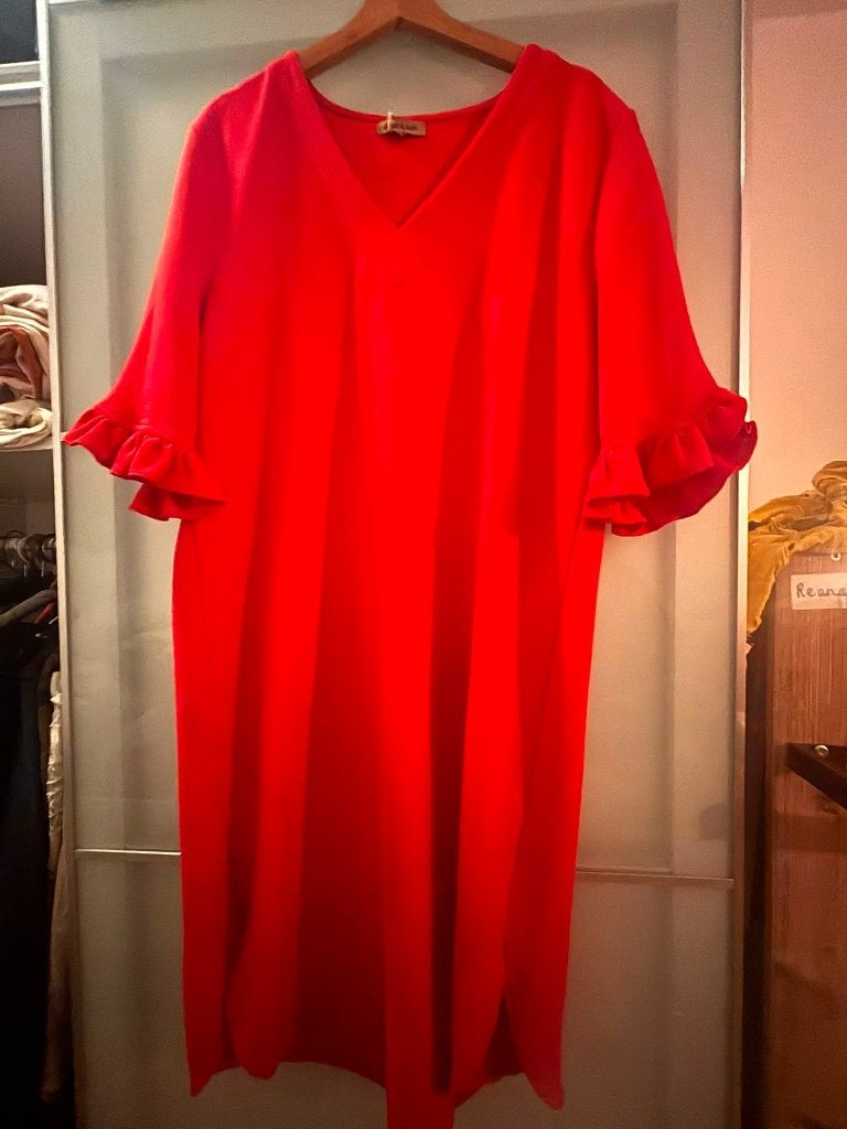 Gratis ophalen rood vest XL, Ophalen, Maat 46/48 (XL) of groter, Zo goed als nieuw, Rood