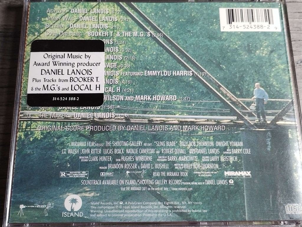 Sling Blade [Music From The Miramax Motion Picture], Ophalen of Verzenden, Zo goed als nieuw