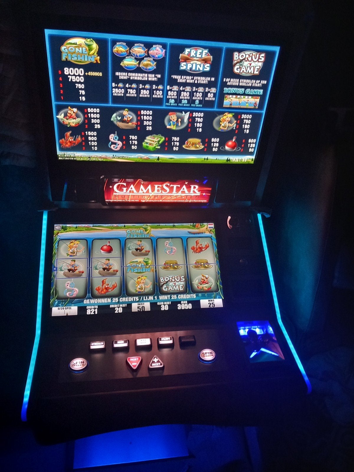 Gamestar gokkast - Papiergeld en Saar uitbetaling, Verzamelen, Automaten | Gokkasten en Fruitautomaten, Euro, Ophalen, Gebruikt