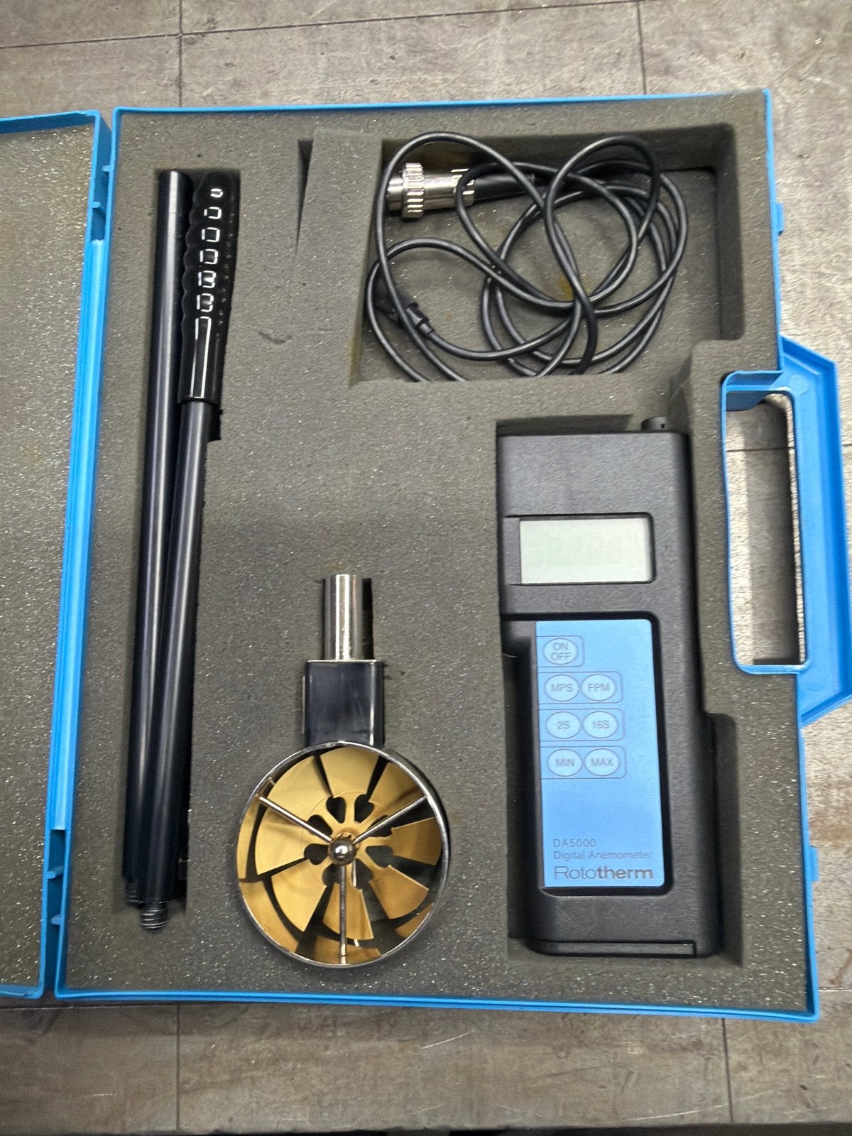 Rototherm DAS000 Digitale Anemometer - Zo goed als nieuw, Ophalen of Verzenden, Zo goed als nieuw, Overige meters