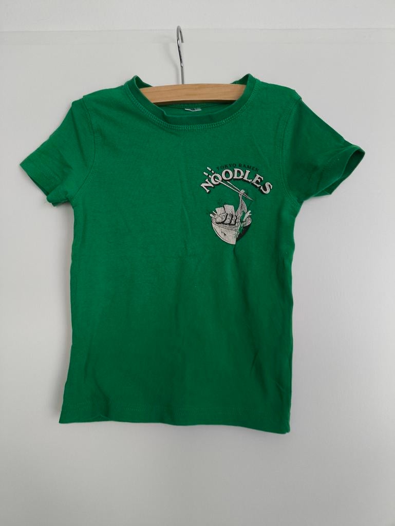Groen T-shirt met tekst maat 92 Zeeman, Kinderen en Baby's, Kinderkleding | Maat 92, Zeeman, Gebruikt, Jongen of Meisje, Ophalen of Verzenden