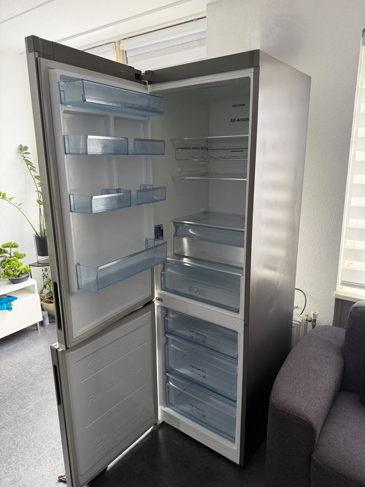 Samsung No Frost Koelkast - Energieklasse A, Ophalen, Gebruikt, 200 liter of meer, 60 cm of meer