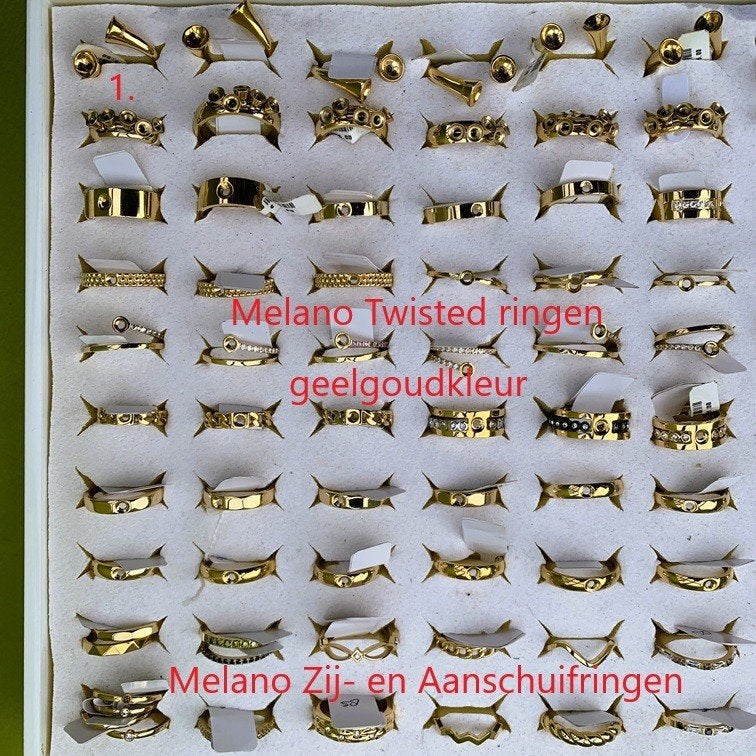 NIEUW:Melano TWISTED Ringen+Zettingen+Armbanden+Ketting+Oorb, IJzer of Staal, Nieuw, Ophalen of Verzenden, 17 tot 18